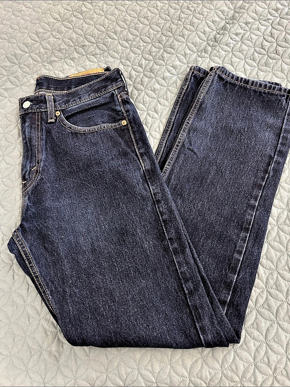 Levi's 505 Straight Leg Jeans Blue Waist 31 L 32 New Without Tags